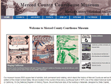 Tablet Screenshot of mercedmuseum.org